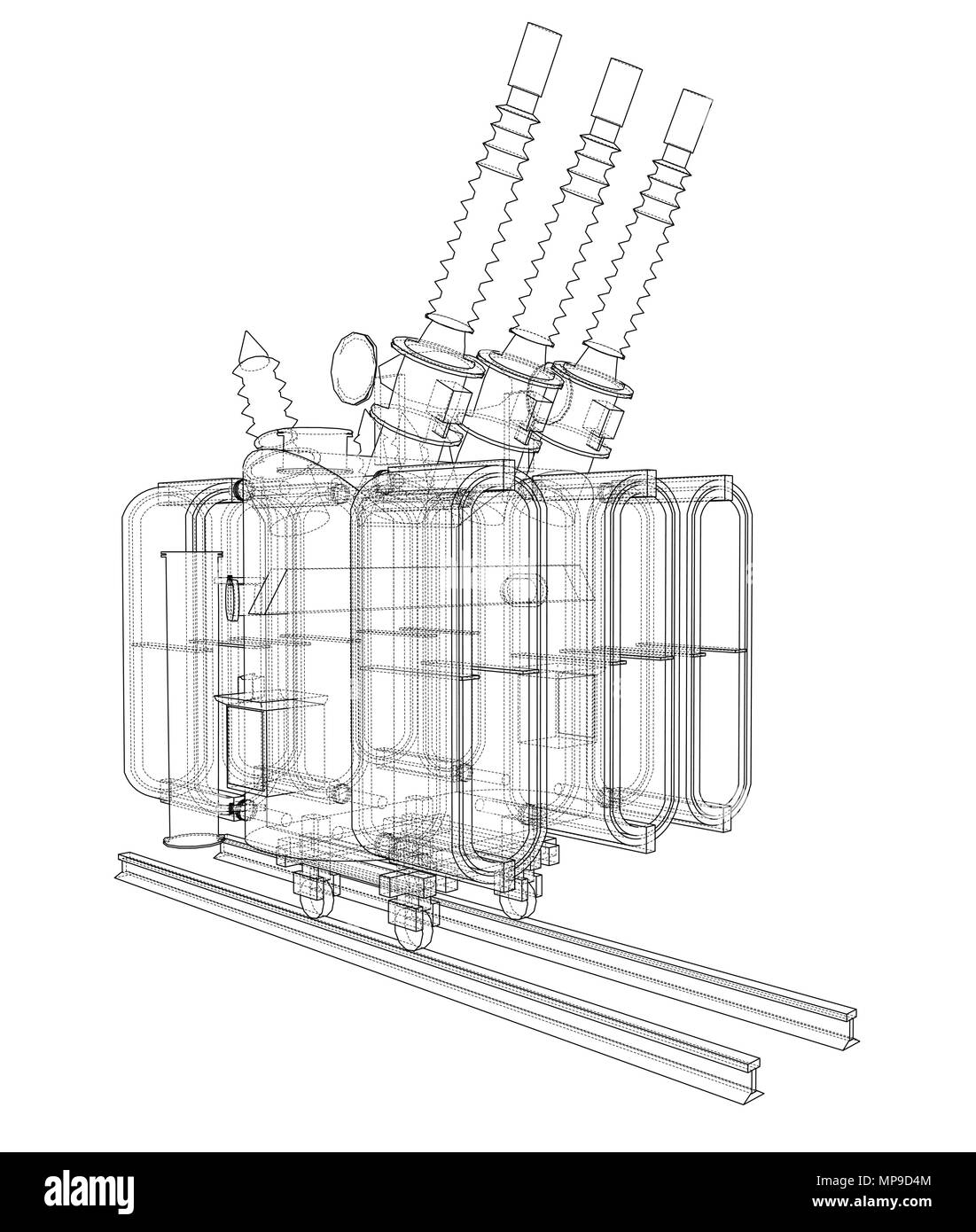 Power transformer concept. Vector Stock Vector Image & Art Alamy