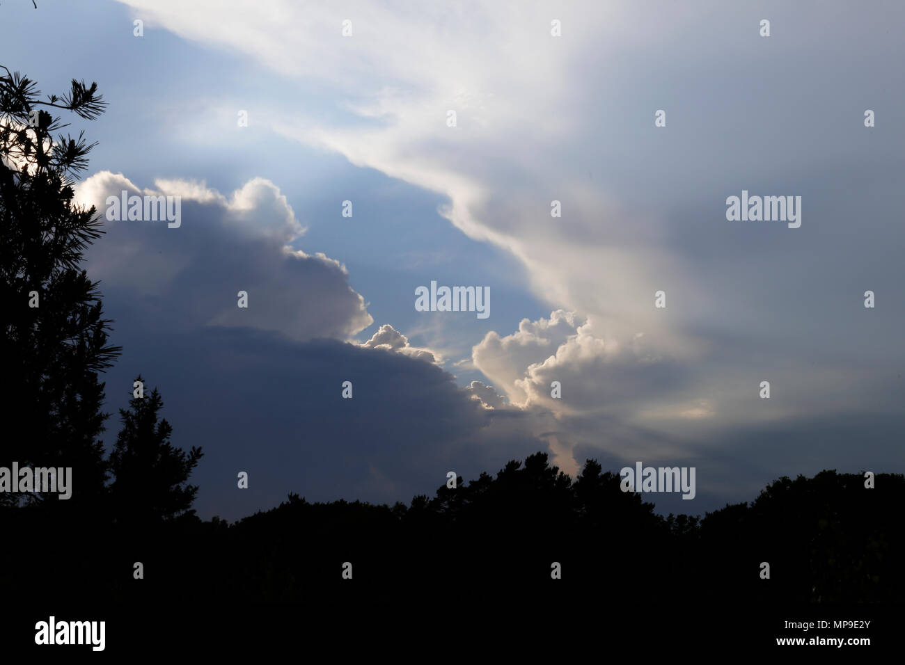 Clouds in blue sky Stock Photo