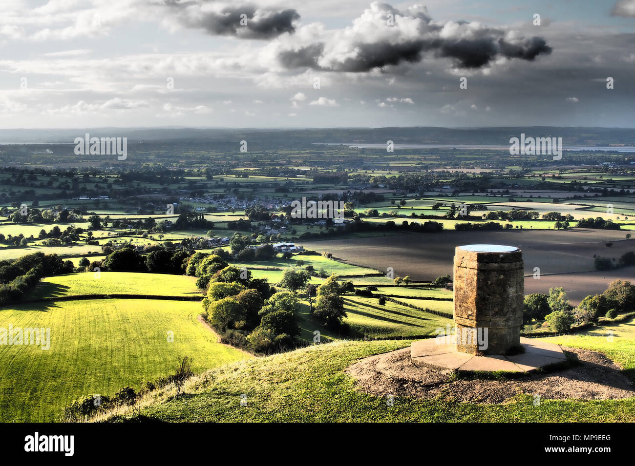 Viewpoint at Coaley Peak, near Stroud, Gloucestershire, England Stock Photo