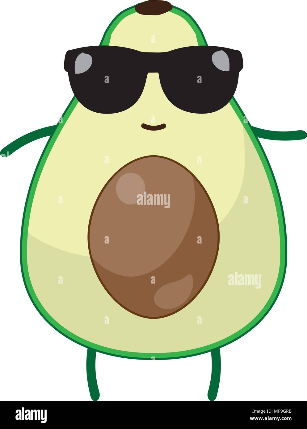 fruit with sunglasses