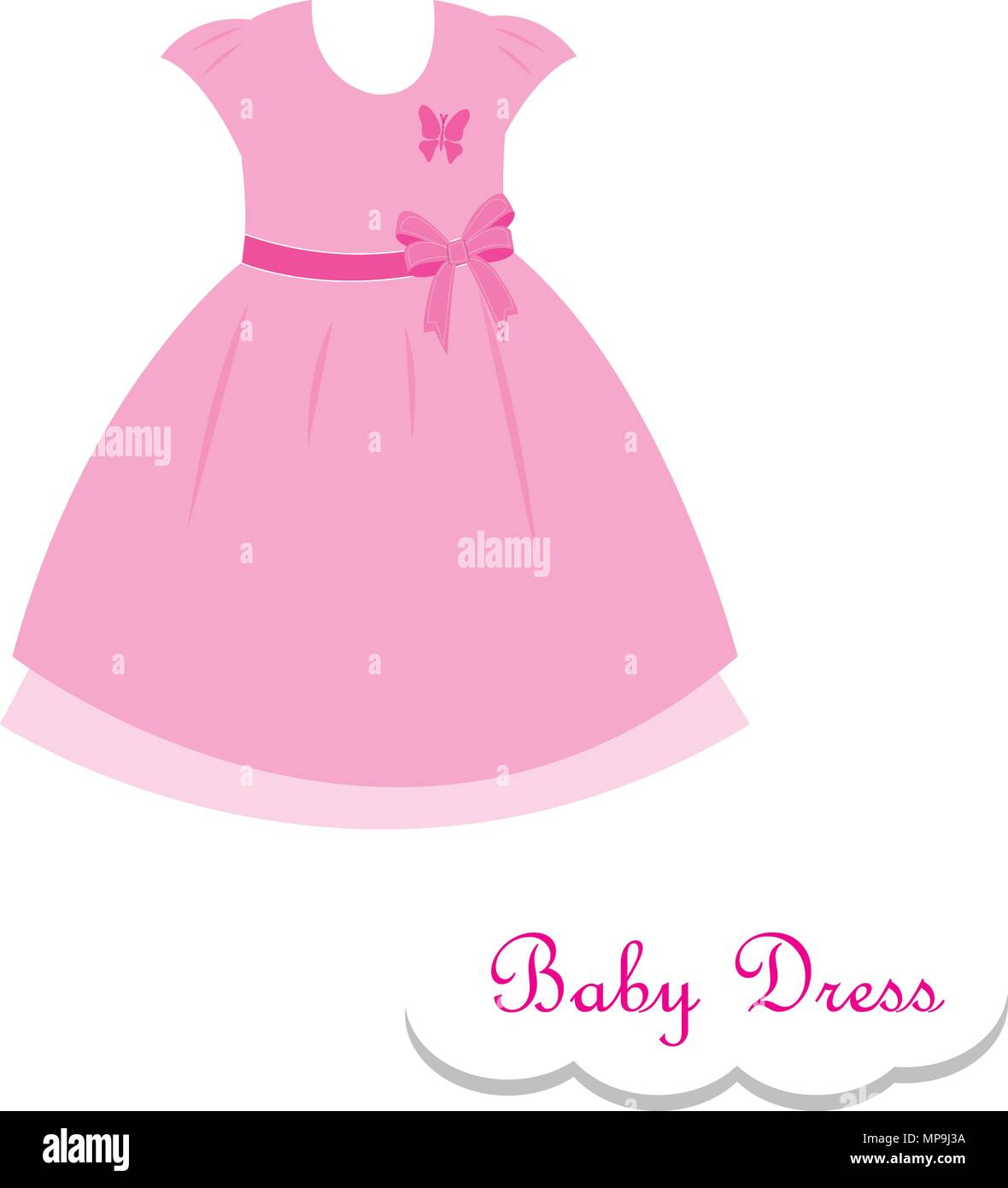 Baby Dress For Your Design Stock Vector Art Illustration Vector