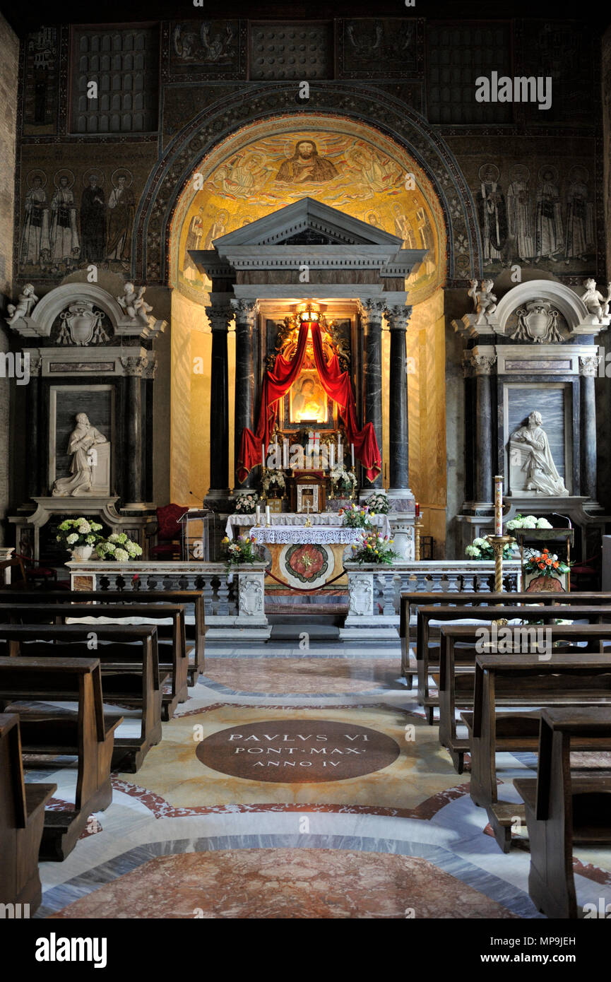 italy, rome, san giovanni in laterano, battistero lateranense, baptistry, chapel of san venanzio Stock Photo