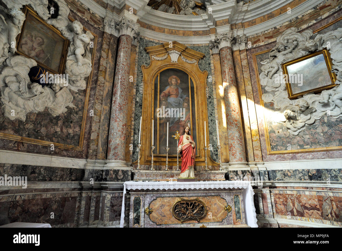italy, rome, san giovanni in laterano, battistero lateranense, baptistry, chapel of santa rufina and santa seconda Stock Photo