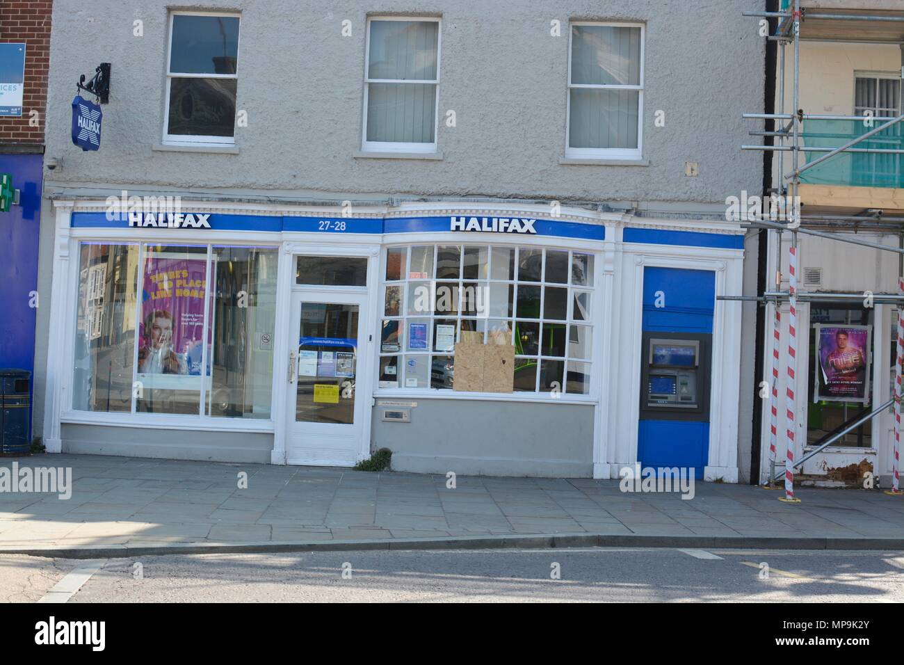 Halifax bank in the town of Boston, Lincolnshire, UK Stock Photo