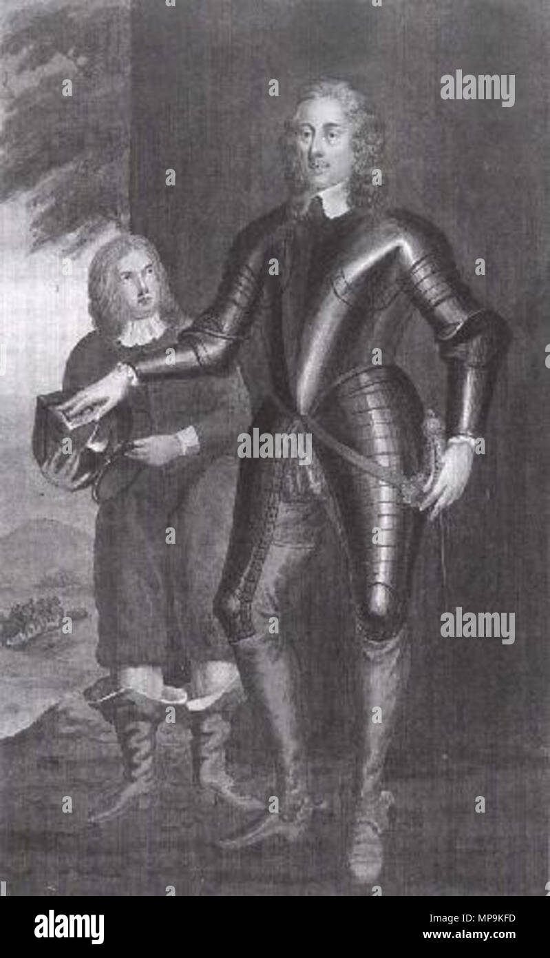 . Thomas Grey, Lord Grey of Groby (c1623-1657) . Contemporary portrait. This file is lacking author information. 818 LordGreyOfGroby Stock Photo