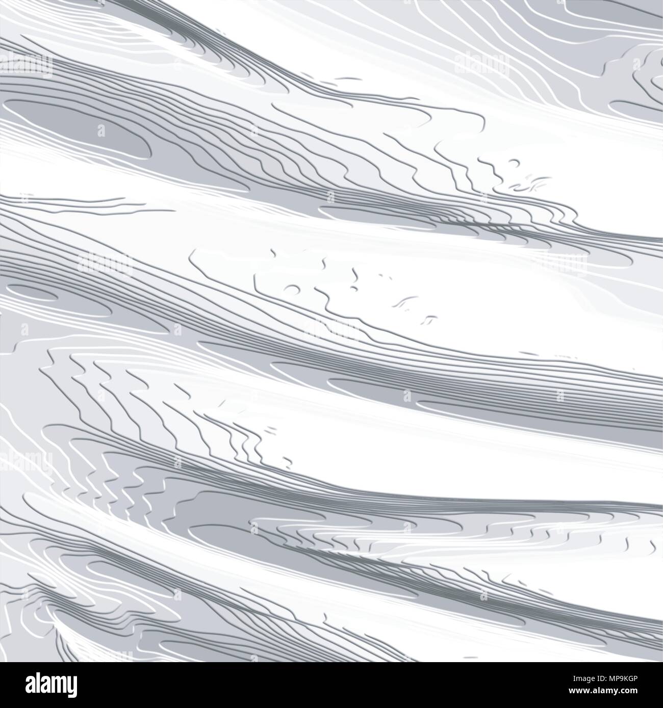 silver grey 3D wave structure background pattern, watercolor vector illustration Stock Vector