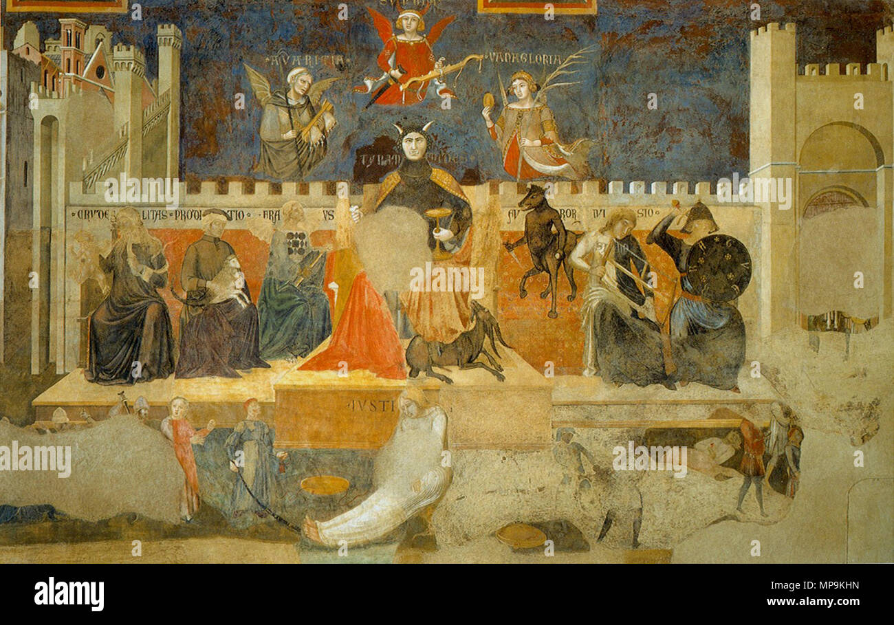 Allegory of the Good Government (detail). English Allegory of Bad