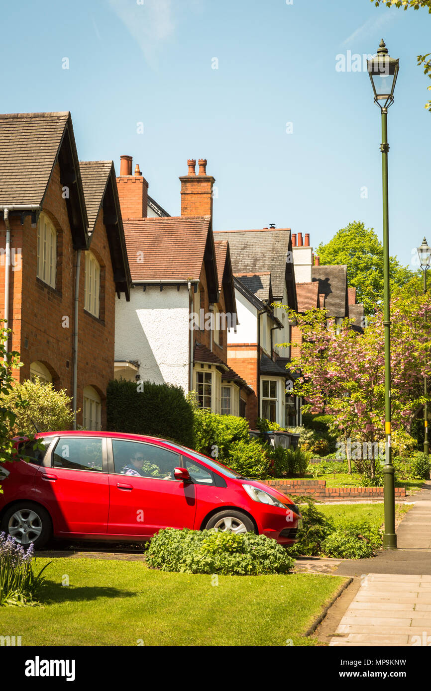 Residential property in Bournville village, Birmingham UK Stock Photo