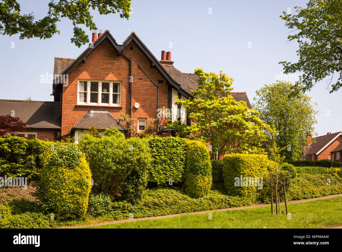 Residential property in Bournville village, Birmingham UK Stock Photo