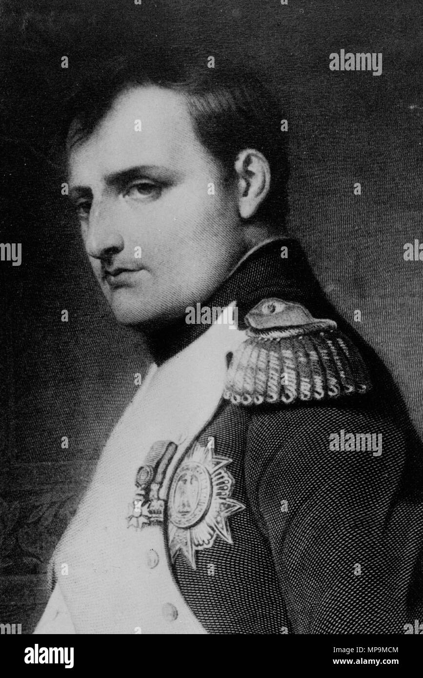 918 Napoléon Bonaparte par Paul Delaroche (détail) Stock Photo