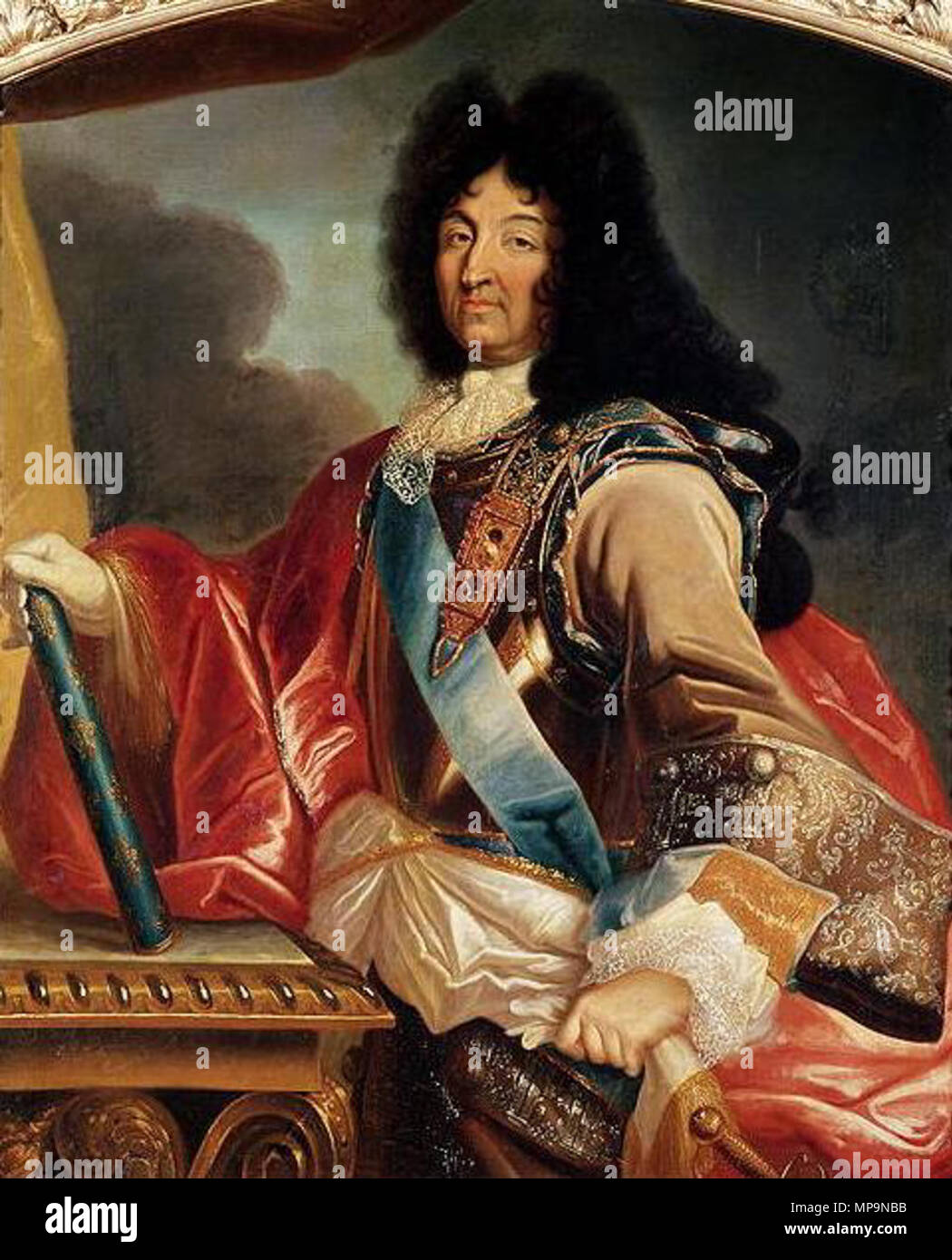 . Portrait of Louis XIV of France (1638-1715) . 17th century (before 1695).   824 Louis XIV (Mignard) Stock Photo