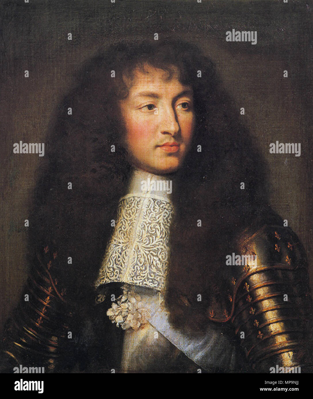 Portrait of Louis XIV  circa 1661-1662.   825 Louis-xiv-lebrunl Stock Photo