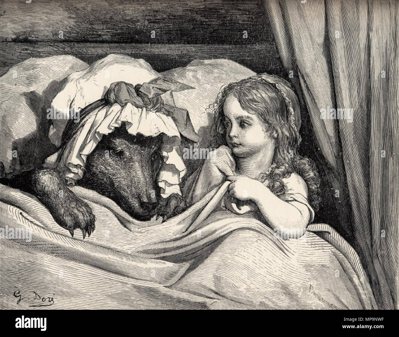 Le Petit Chaperon Rouge Le Loup Illustration De Gustave Dore 12 18 Alternative Names Paul Gustave Dore Paul Gustave Louis Christophe Dore Description French Painter Illustrator Engraver And Caricaturist Date