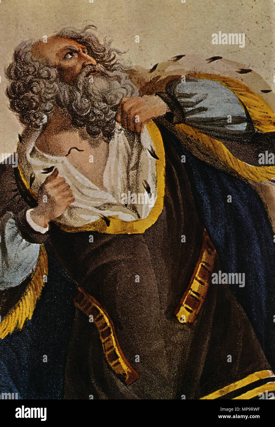. Ludwig Devrient as King Lear, probably made for Jean-François Ducis' production in 1769 . 1769. Anonymous 765 King Lear Stock Photo