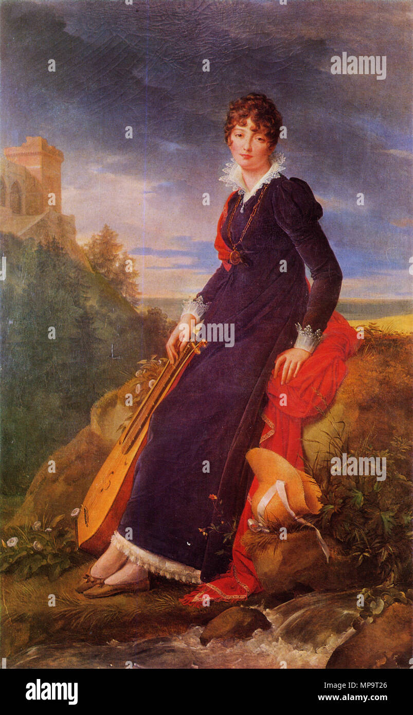 835 Lwowska Galeria Sztuki - Francois Gerard - Portrait of Catherine Starzeńska Stock Photo