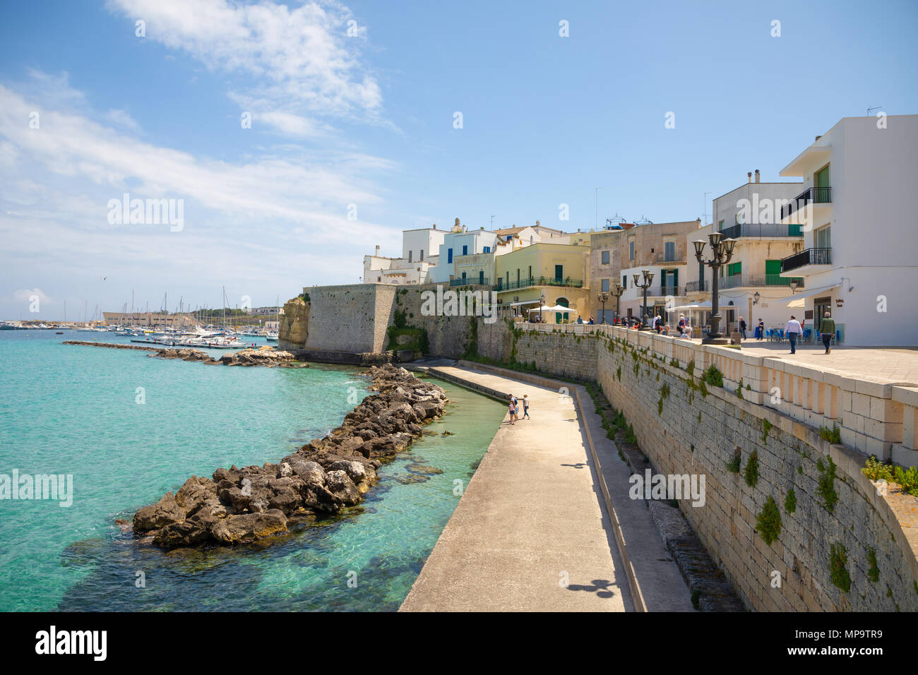 Otranto, Italy - 6.05.2018: View of small town Otranto, province of Lecce in the Salento peninsula, Puglia, Italy Stock Photo