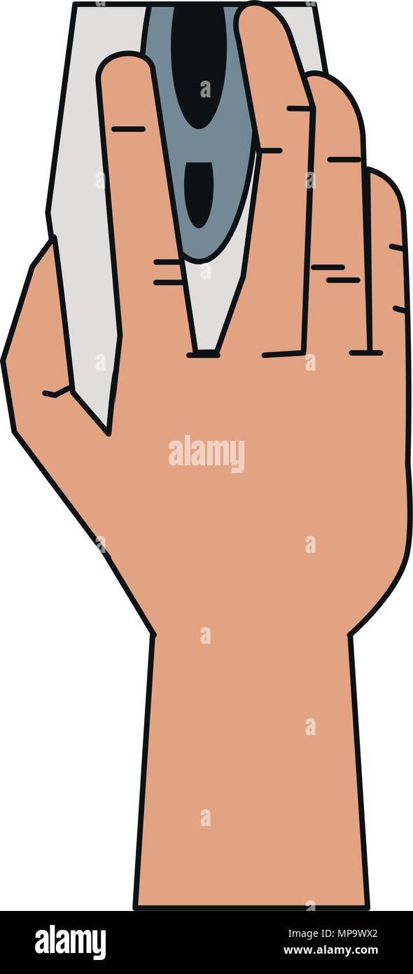 Hand using mouse Stock Vector Image & Art - Alamy