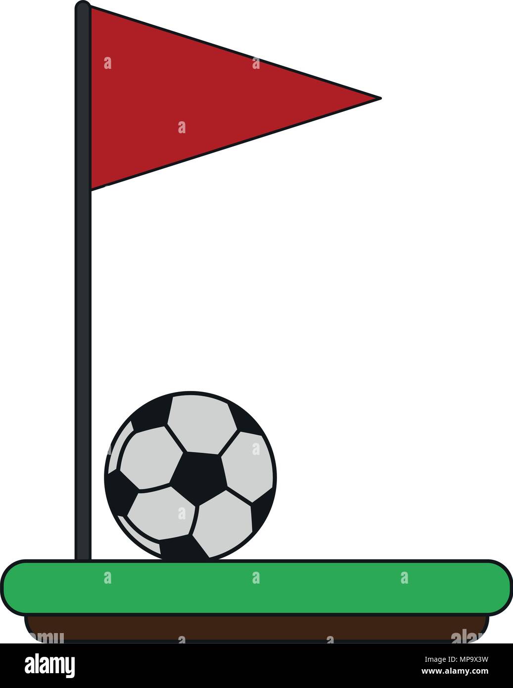 Soccer corner flag Stock Vector Image & Art Alamy