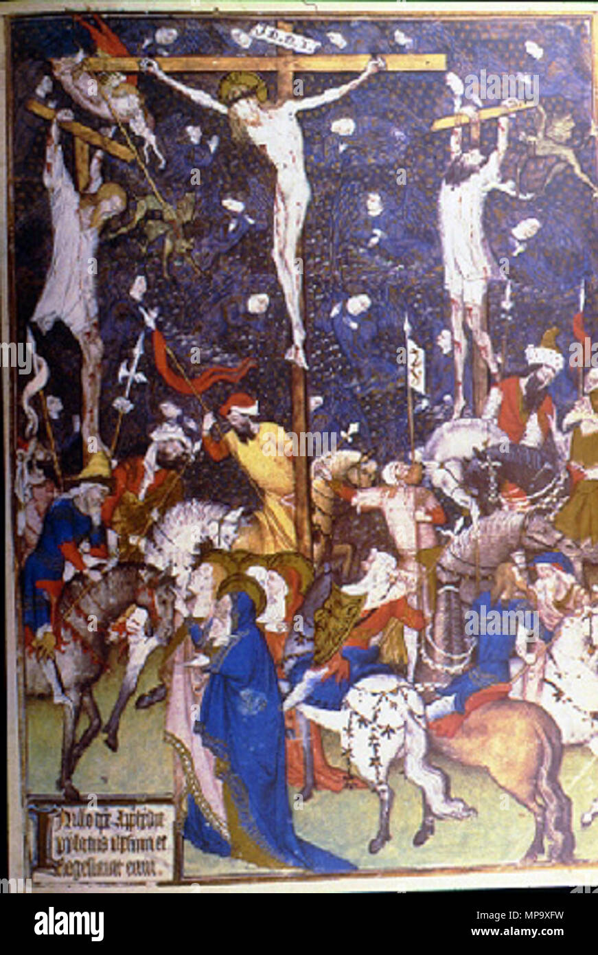. Crucifixion . 15th century. The Rohan Master 845 Maitre de Rohan (crucifixion) Stock Photo