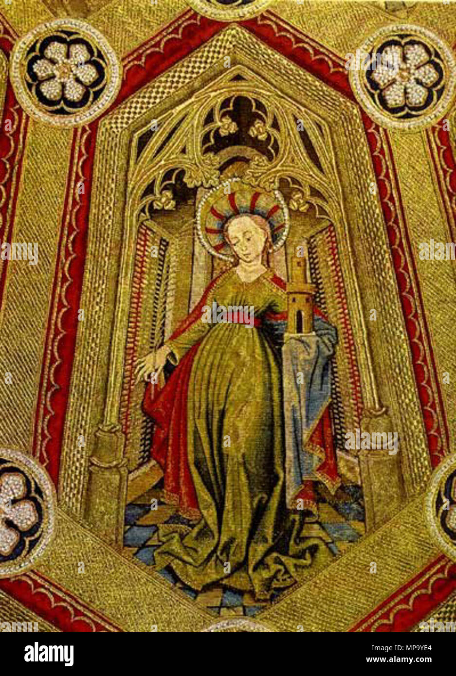 .  English: Info, archived here. . 29 September 2013, 21:11:07.   849 Mantle of the the Vestments of the Order of the Golden Fleece, detail - Imperial Treasury, Vienna KK 21 Stock Photo