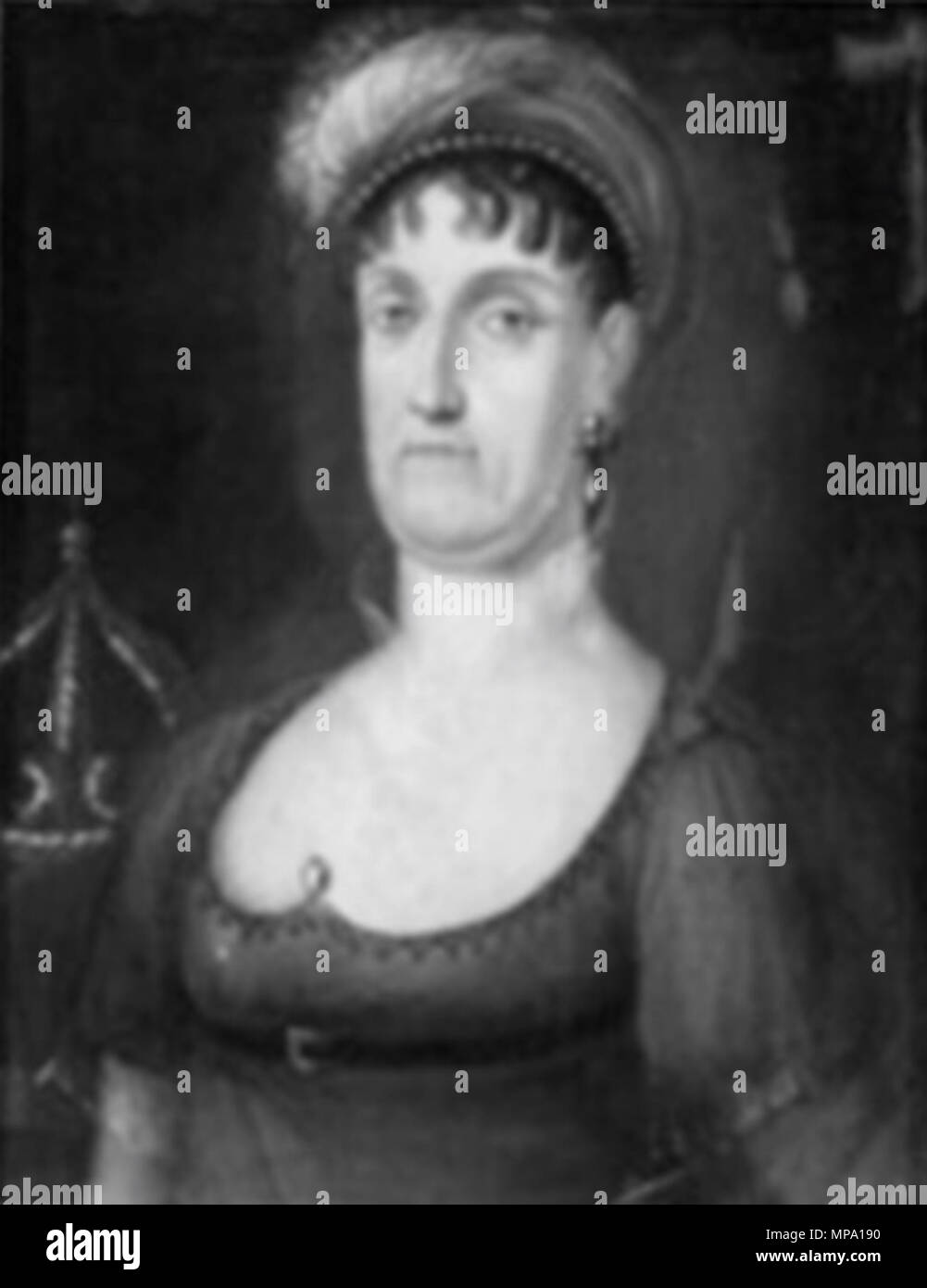 . Portrait of Maria Carolina of Austria (1752-1814) . first quarter of 19th century.   857 Maria Carolina of Habsburg-Lorraine Stock Photo