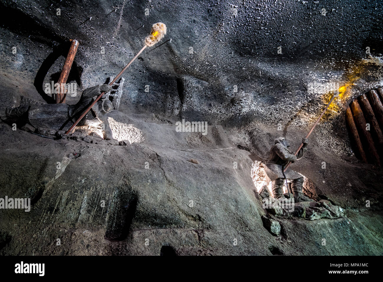 Underground Wieliczka Salt Mine (13th century), one of the world's