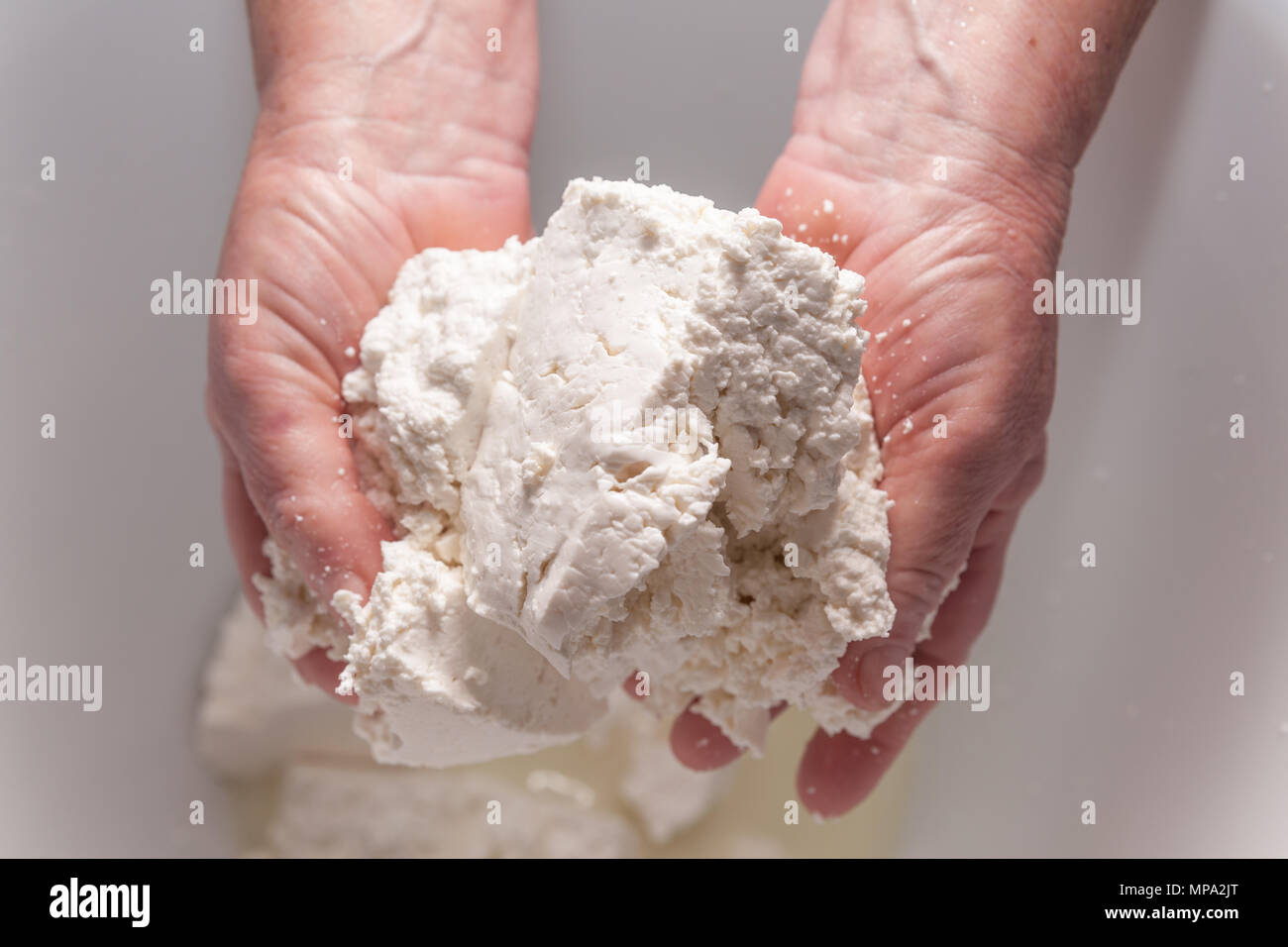 goat cheese making process and shop in Tenerife, Canary Islands, Spain
