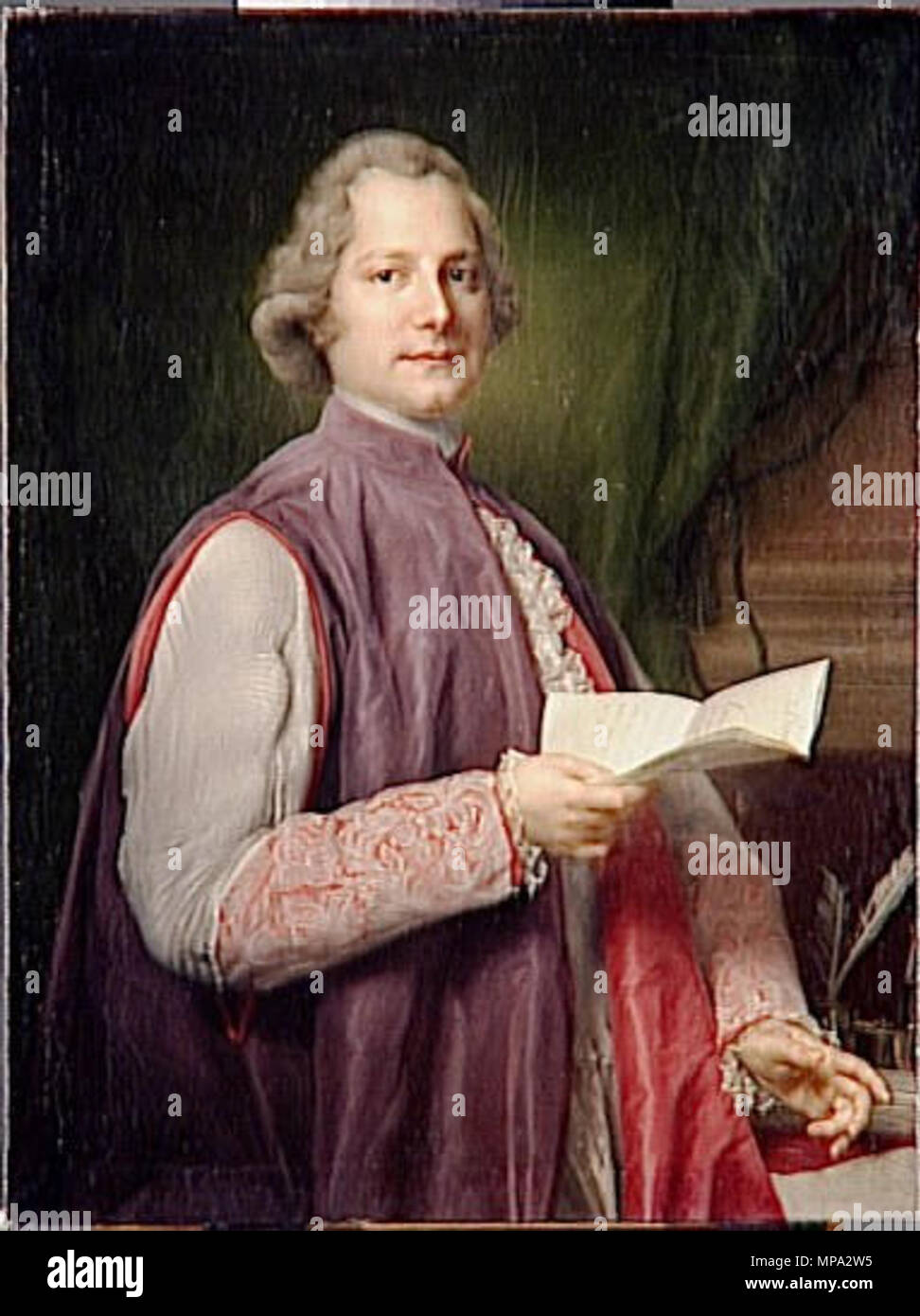 Français : Portrait de Monseigneur Francesco Carafa (1722-1818)    Français : Fin XVIIIe, début XIXe siècle .   864 Maron - Francesco Carafa Stock Photo
