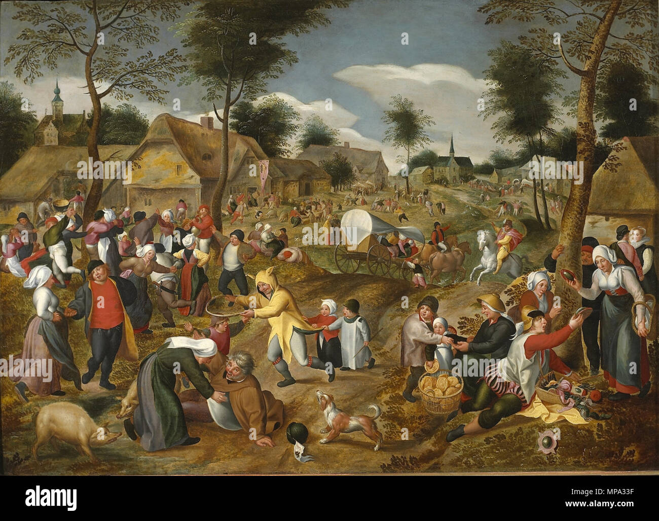 English Village Feast Between 1591 And 1600 865 Marten Van Cleve Village Feast Stock Photo Alamy