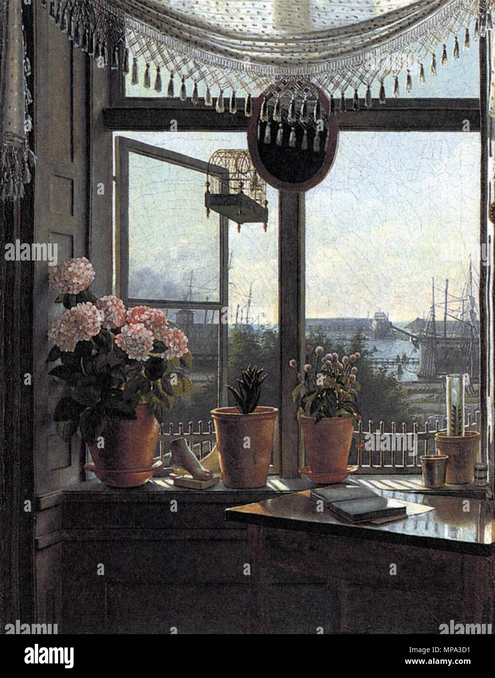 866 Martinus Rørbye - View from the Artist's Window - WGA20040 Stock Photo