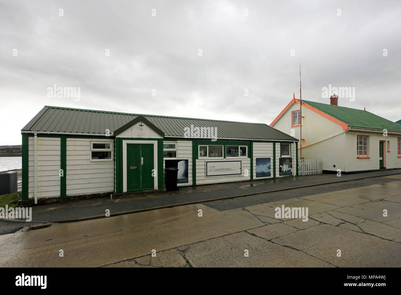 Typical british town houses in Port Stanley, Falkland Islands Stock