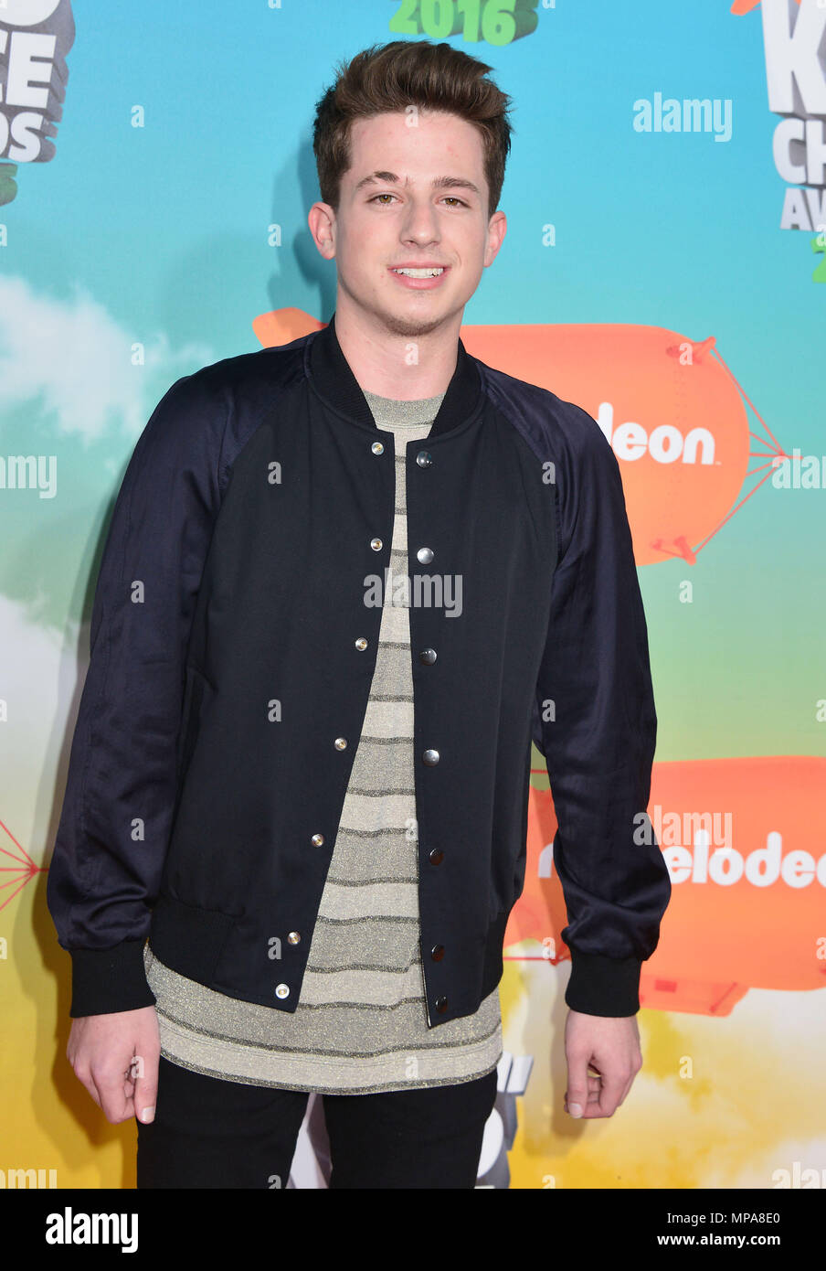 Charlie Puth 156 arriving Nickelodeon's 2016 KidsÕ Choice Awards at the  Great Western Forum in Los Angeles. March 12,  Puth 156  ------------- Red Carpet Event, Vertical, USA, Film Industry, Celebrities,  Photography,