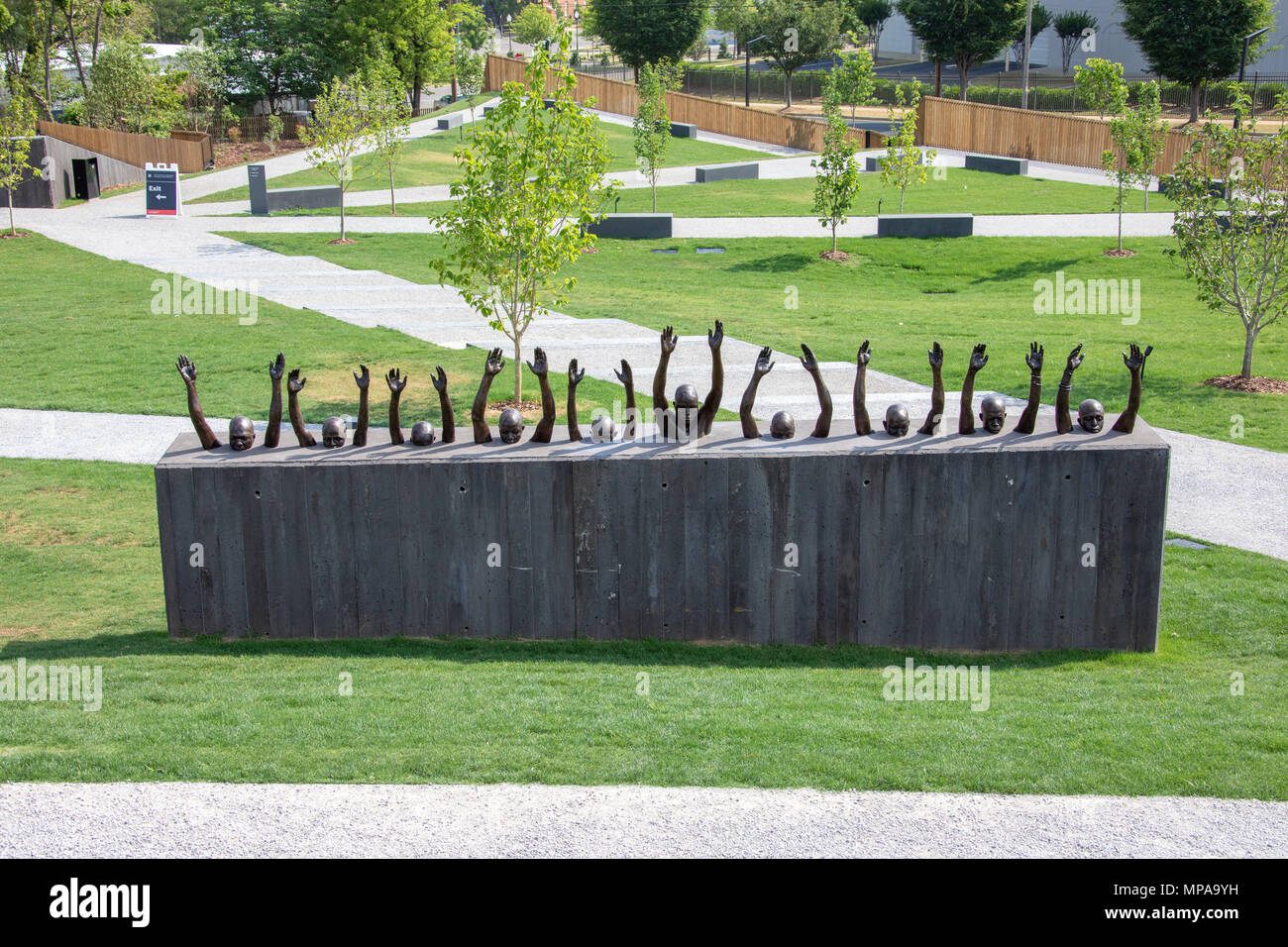 Rise Up by Hank Willis Thomas, 2016, The National Memorial for Peace