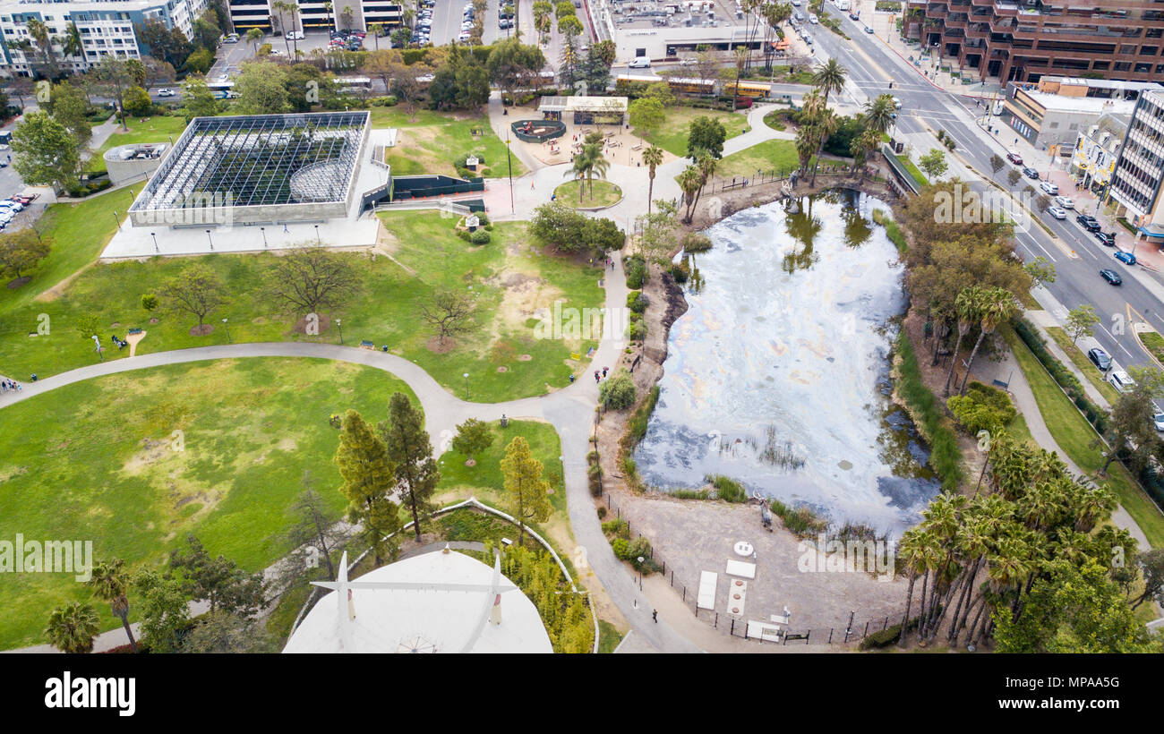 La Brea tar pits, Los Angeles, California Stock Photo Alamy