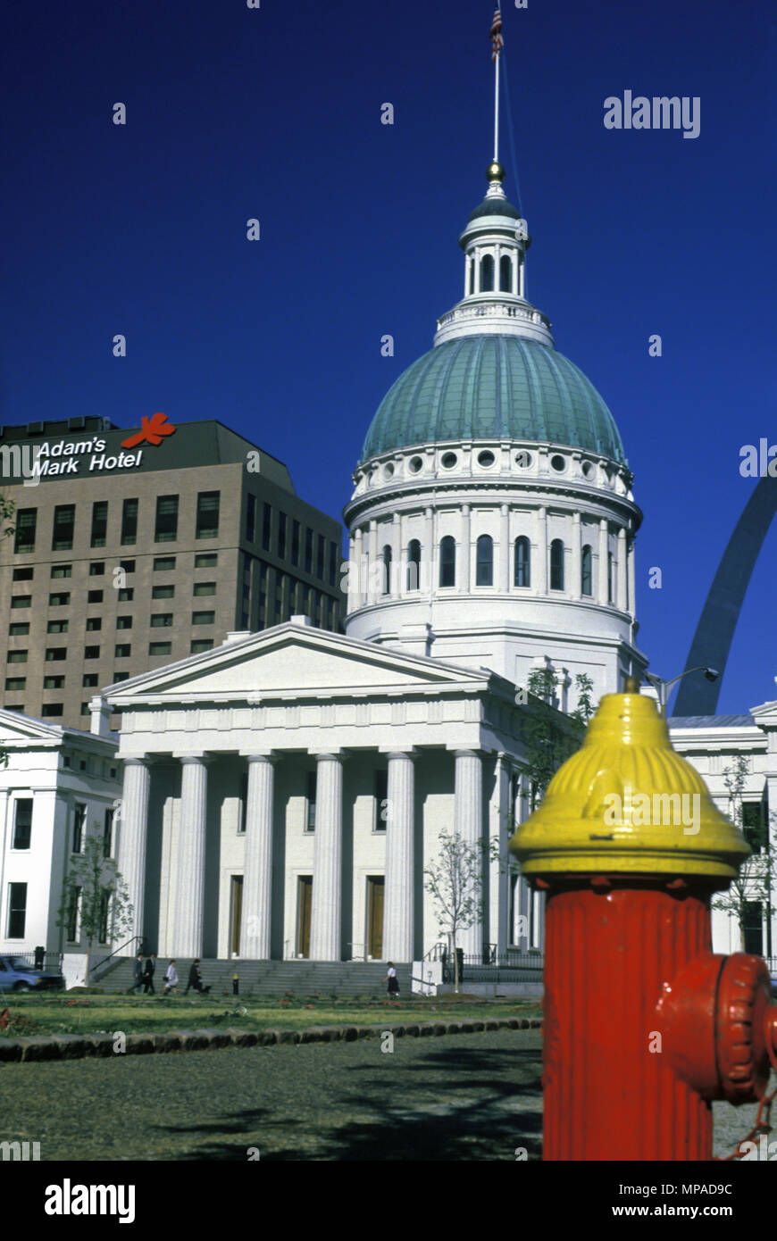 1988 HISTORICAL OLD COURTHOUSE KIENER PLAZA DOWNTOWN ST LOUIS MISSOURI USA Stock Photo