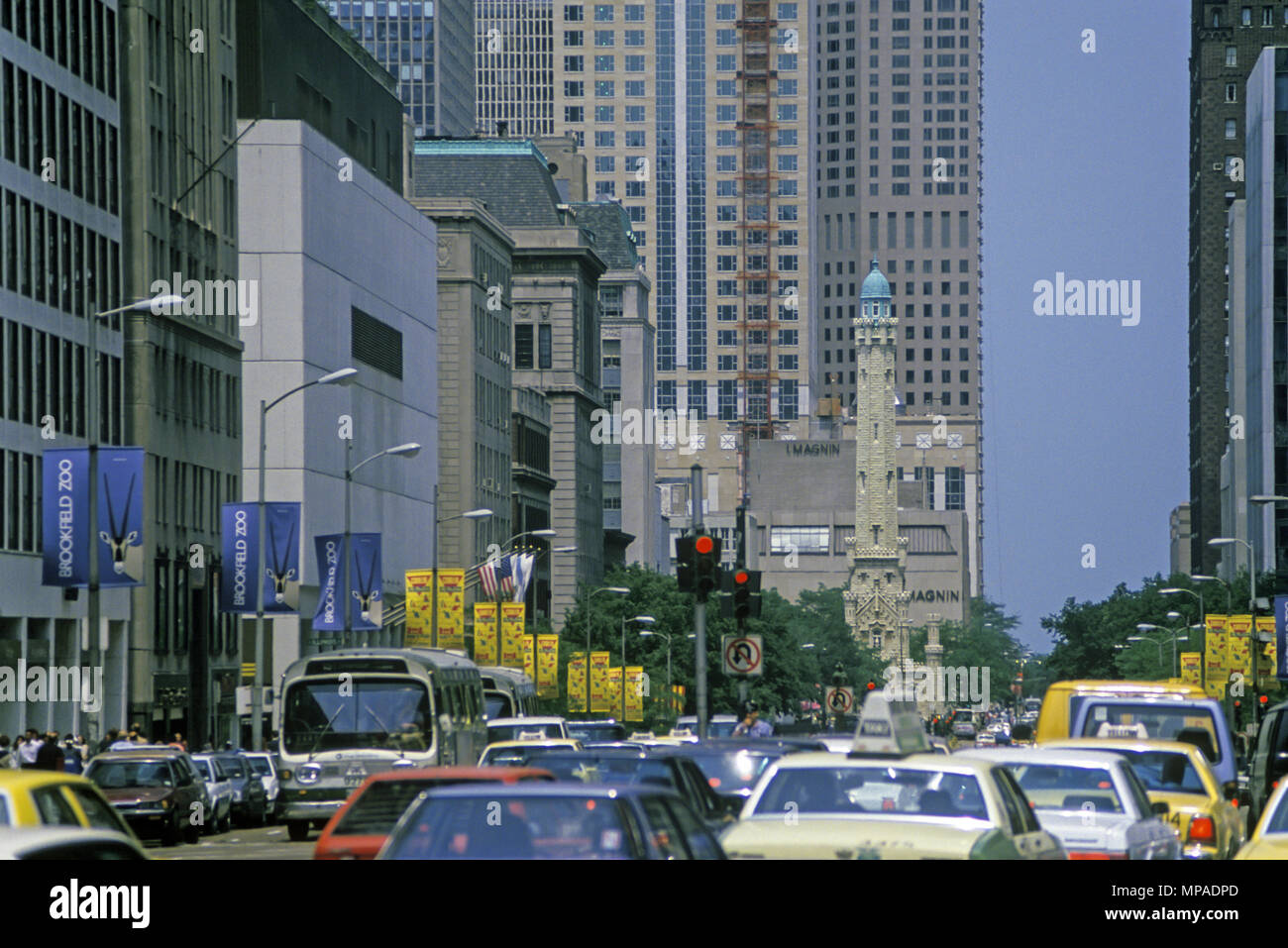 1988 HISTORICAL WATER TOWER NORTH MICHIGAN AVENUE DOWNTOWN