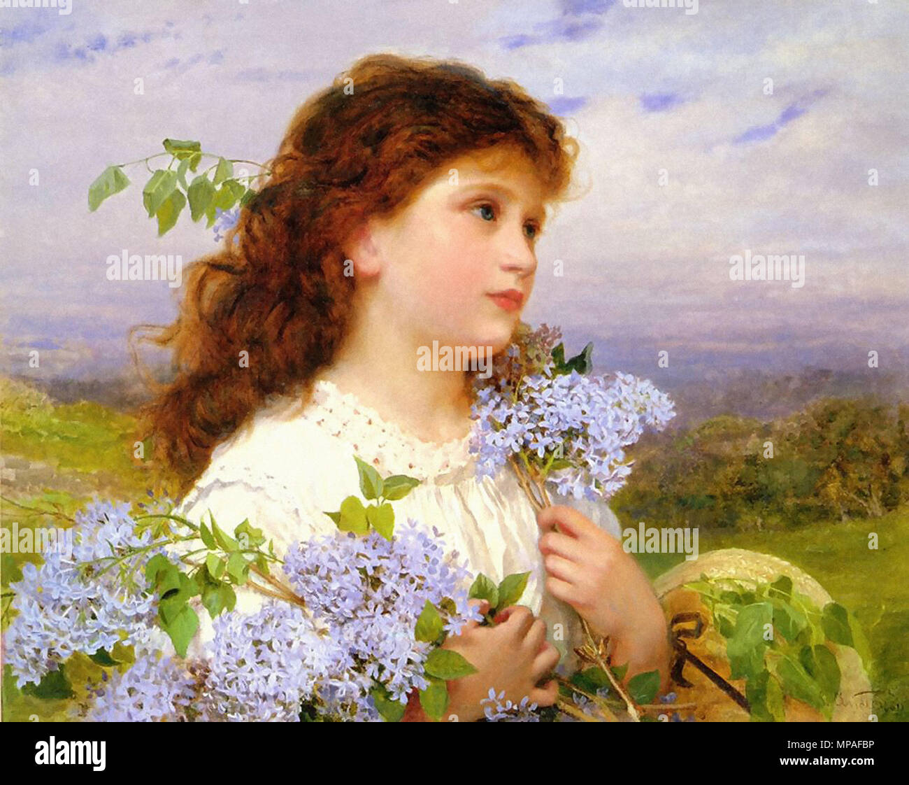 Anderson Sophie - the Time of the Lilacs Stock Photo