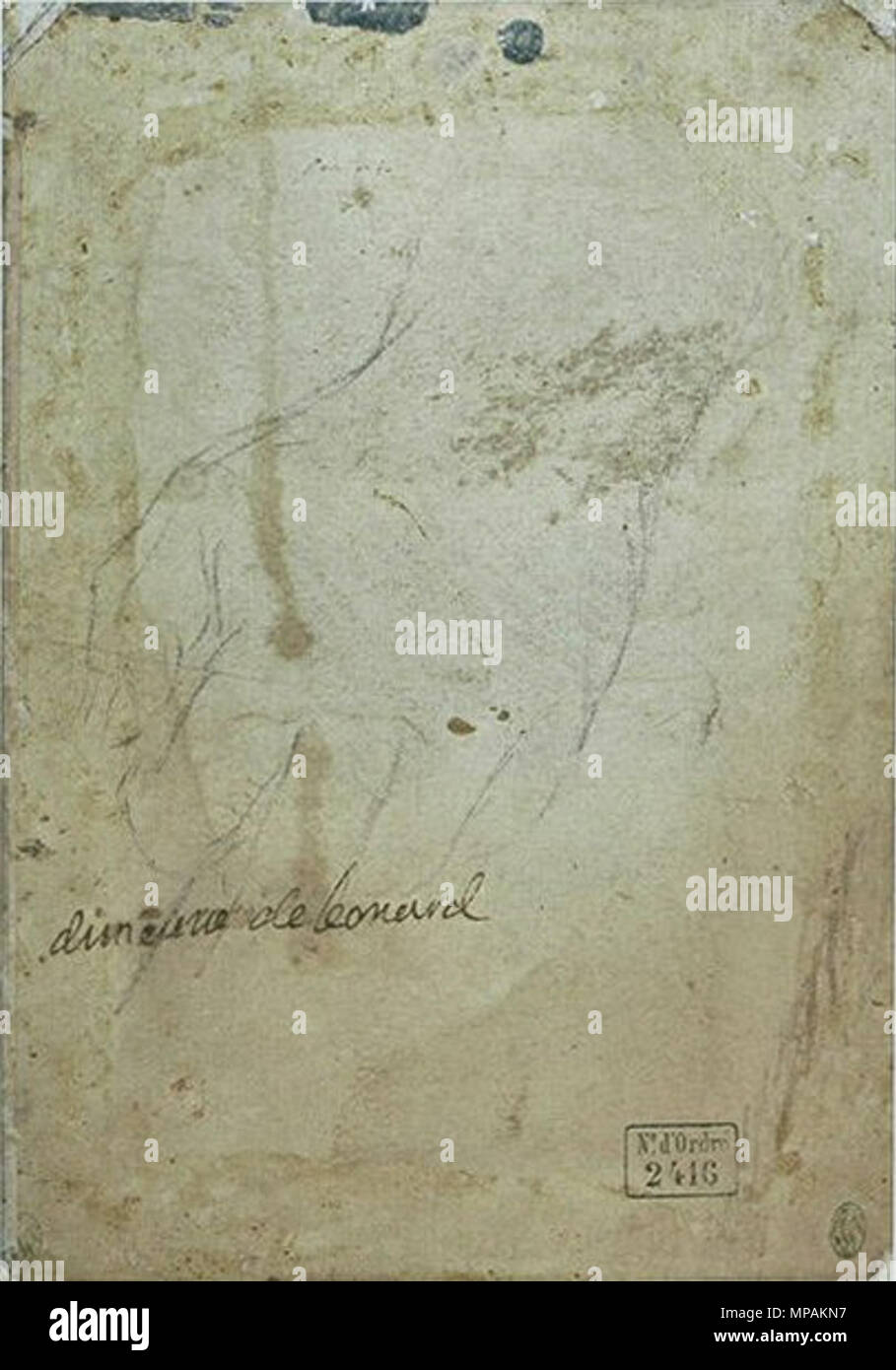 879 Maître de la Pala Sforzesca - Codex Vallardi 2416 v Stock Photo