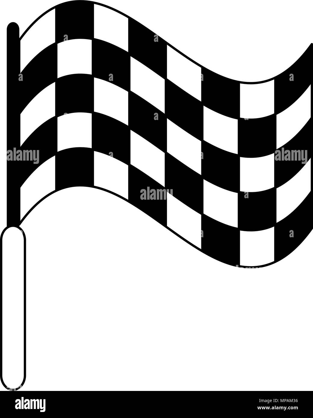Referee Linesman Flag In Black And White Colors Stock Vector Image referee-linesman-flag-in-black-and-white-colors-stock-vector-image