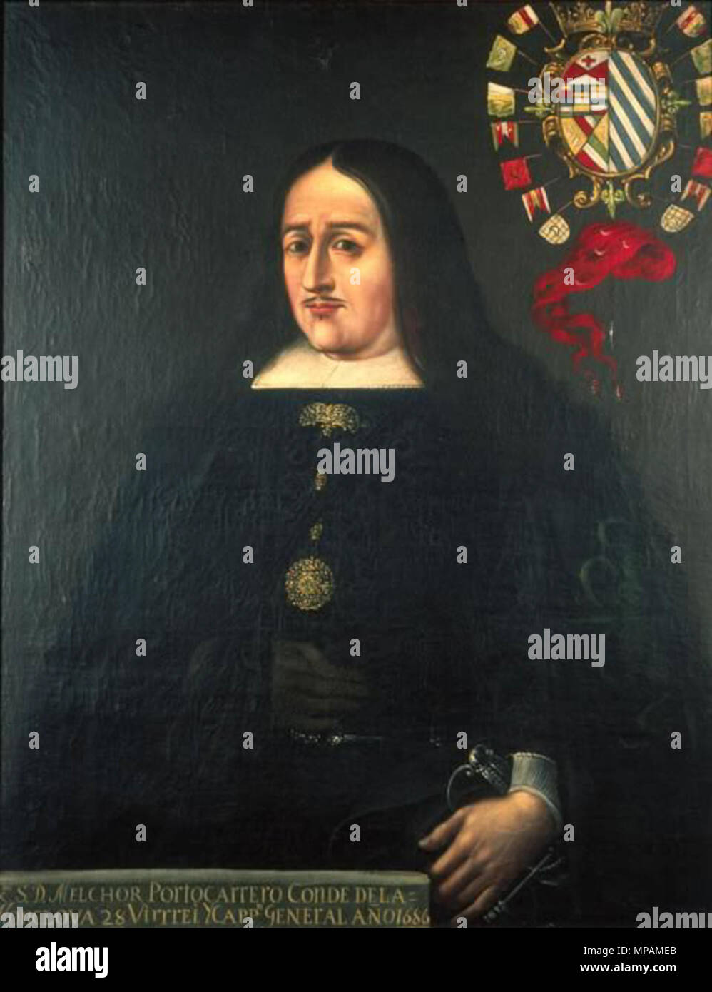 . English Viceroy Melchor Portocarrero Lasso de la Vega Español