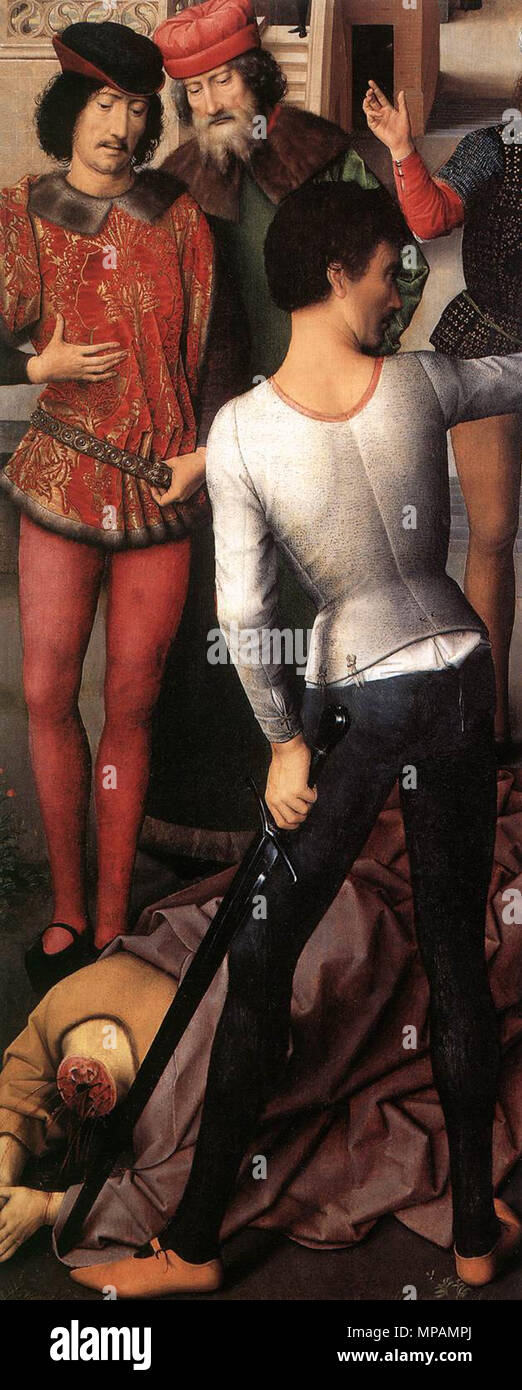English: St John Altarpiece (detail)   between 1474 and 1479.   883 Memling, polittico di san giovanni 06 Stock Photo