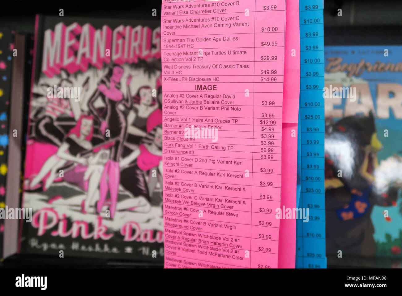 Midtown Comics Store, Times Square, NYC, USA Stock Photo Alamy