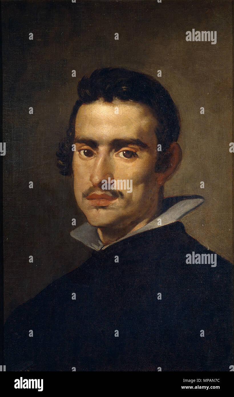 1056 Retrato de hombre joven, by Diego Velázquez Stock Photo