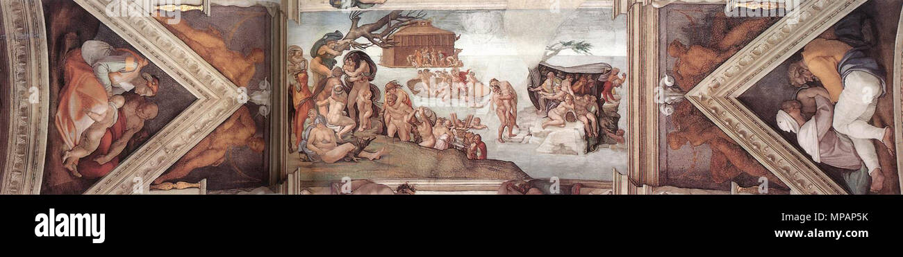 Sistine Chapel Ceiling 2nd Bay Between 1508 And 1512 888
