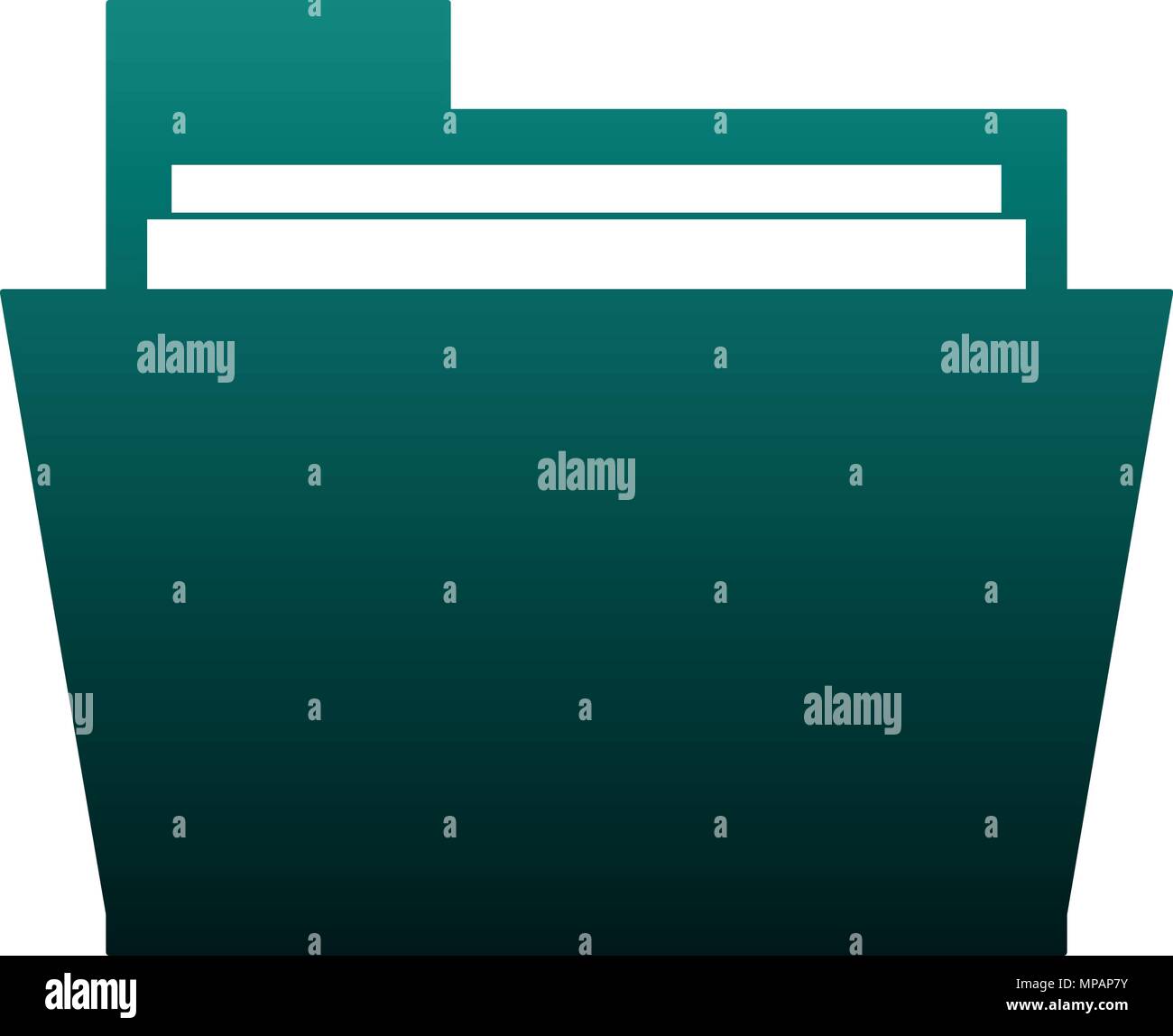 Folder with documents blue lines Stock Vector Image & Art - Alamy