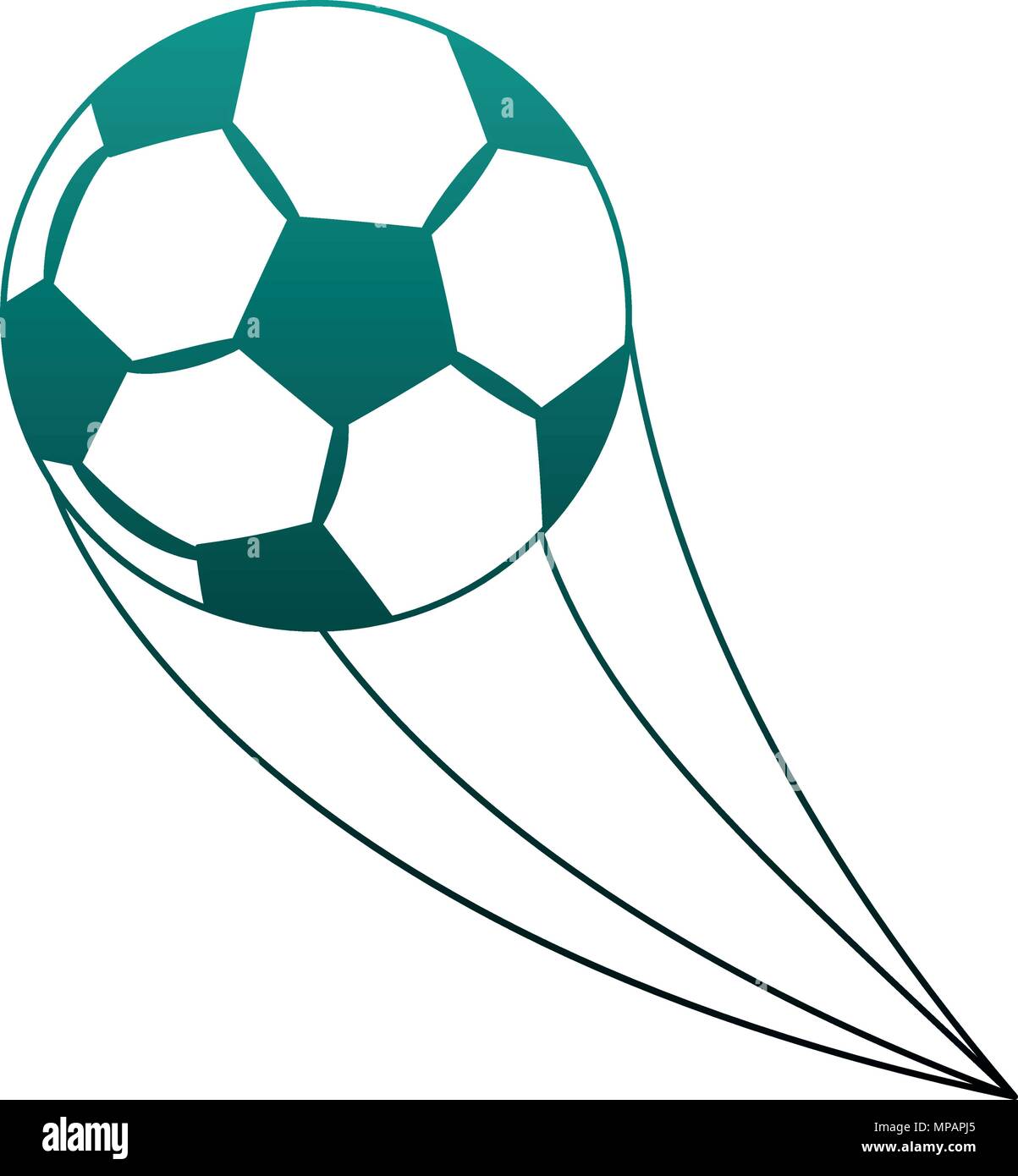 Soccer ball isolated blue lines Stock Vector Image & Art - Alamy
