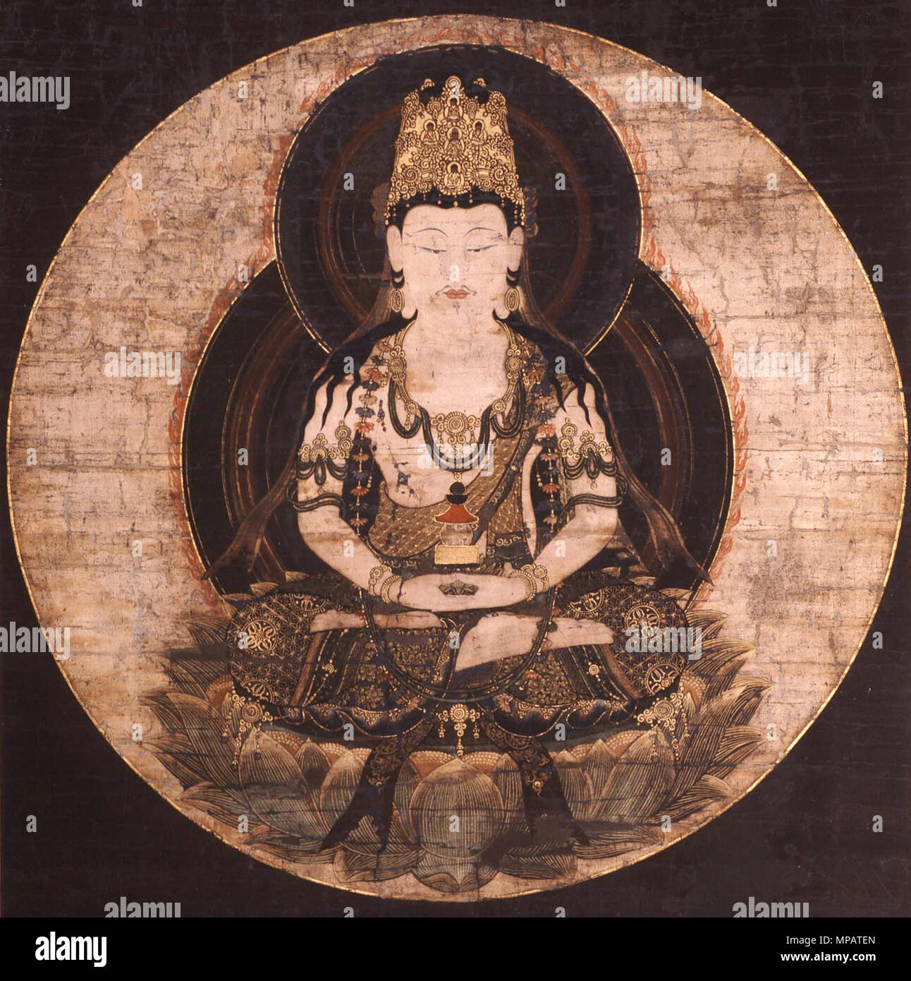 English Miroku Bosatsu Chōgenji Obama Fukui Japan 日本語 絹本著色弥勒菩薩像 Nanbokuchō Period 1185 1333 Anonymous Nanbokuchō Period Artist 7 Miroku Bosatsu Chogenji Obama Stock Photo Alamy