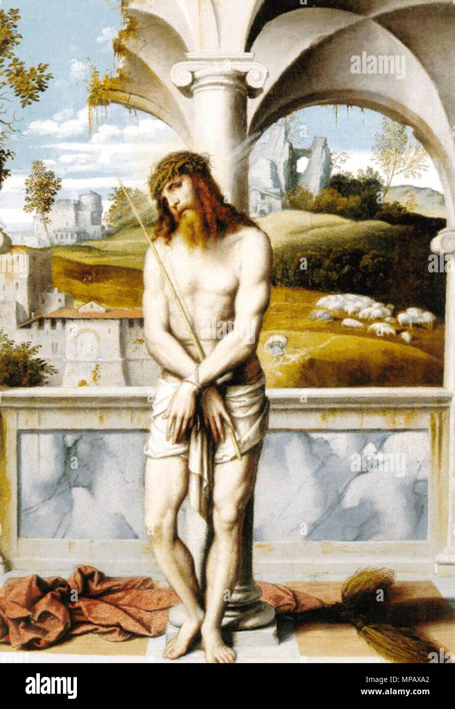 Italiano: Il Cristo alla colonna del Moretto è un quadro (olio su tavola,  cm 59 x 42,5) che si trova a Napoli nel Museo di Capodimonte (inv. Q 97),  facente parte
