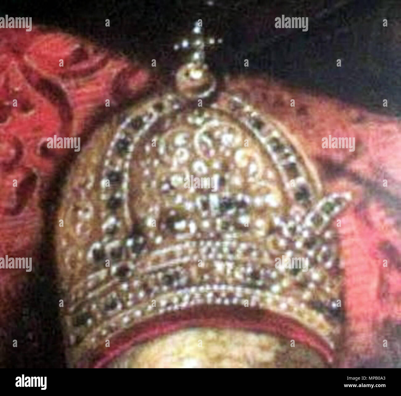 Diamond Crown of Czar Ivan V Alexseevich, Russia (late 17th c.; gold, silver, pr