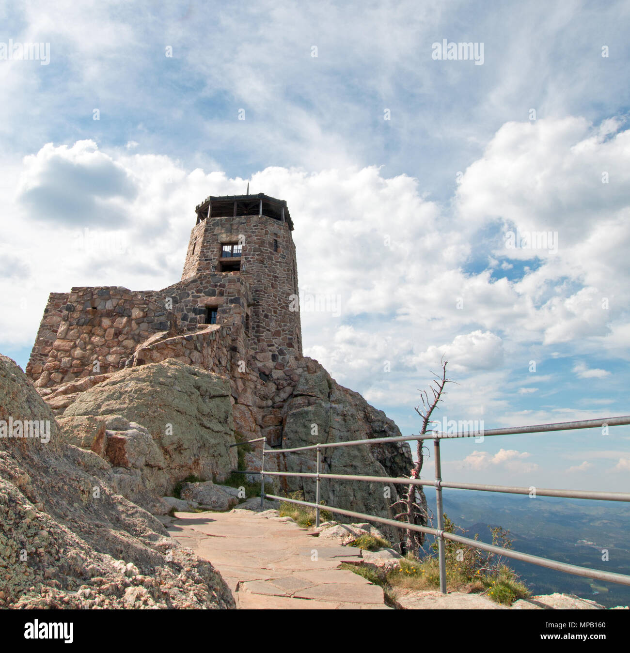 Harney Peak Fire Lookout Tower in Custer State Park in the Black Hills